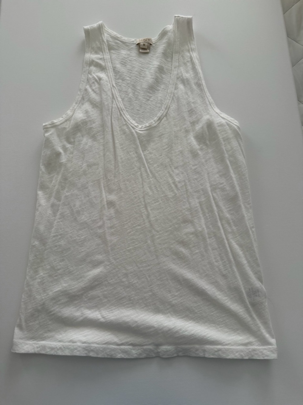J. Crew White Women's Scoop Neck Tank Top